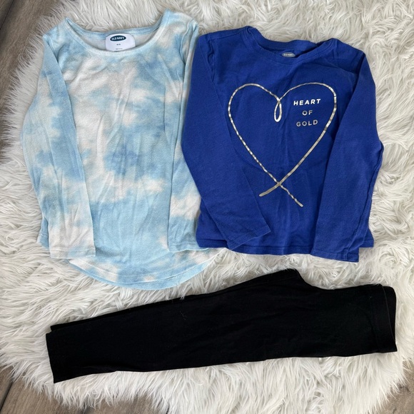 Old Navy Other - Old Navy Blue and Tie-Dye Long Sleeve Set with Leggings